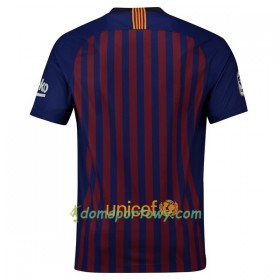 Koszulka FC Barcelona Domowe Koszulki Piłkarskie 2018-2019 Krótki Rękaw